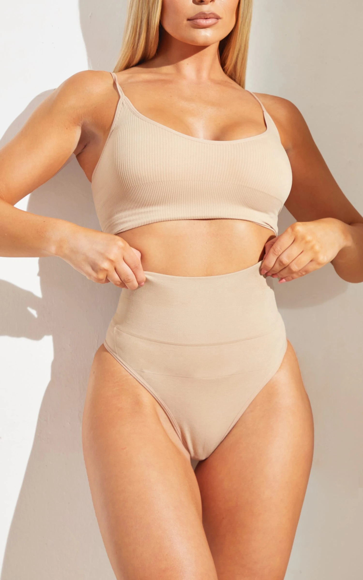 Prettylittlething Nude Shapewear High Waisted Control Thong 1 Prettylittlething Nude Shapewear High Waisted Control Thong