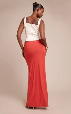 Prettylittlething Peach Slinky Knot Detail Maxi Skirt -Pretty Little Thing Shop 566c4d595b242c2b9dda2cfe62450dfe839467d4 CNN5336 3 peach slinky knot detail maxi skirt