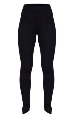 Prettylittlething Black Knitted Split Hem Flare Pants -Pretty Little Thing Shop 56d5b21a5893c5b210f628f12997ded1ddd90d5f cmz5071 5