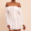 Prettylittlething Cream Lace Bardot Long Sleeve Mini Dress -Pretty Little Thing Shop 56e2b7a4bb8e28aef3b370466b39ba8d6eeb71aa CNN3980 1 cream lace bardot long sleeve mini dress