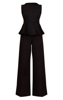 Prettylittlething Black Cotton Peplum Detail Wide Leg Jumpsuit 9 Prettylittlething Black Cotton Peplum Detail Wide Leg Jumpsuit -Pretty Little Thing Shop 56e4f7ba2dc71d1ab3381819e591e345458e5f91 CNN4935 5 black cotton peplum detail wide leg jumpsuit