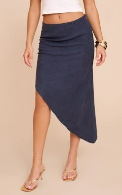 Prettylittlething Indigo Peachskin Floaty Asymmetric Midaxi Skirt -Pretty Little Thing Shop 5740129c963f0e908d6dbbd0bc841c1ac24c41c8 CNN3282 2 indigo peachskin floaty asymmetric midaxi skirt