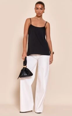 Prettylittlething Black Satin Strappy Cami Top 7 Prettylittlething Black Satin Strappy Cami Top -Pretty Little Thing Shop 5740bf975f490c696049ae5d97e12945b119978e CNN6914 3 black satin strappy cami top