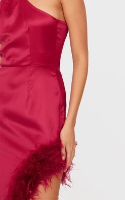 Prettylittlething Red Satin High Neck Feather Trim Maxi Dress -Pretty Little Thing Shop 57e5c5bae446e1910814ae2812886a50c8298039 cnl0287 4