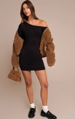 Prettylittlething Black Soft Touch Jersey Asymmetric Bodycon Dress -Pretty Little Thing Shop 57f3c88e8da8b9005e6837cec861e9ad848dc8ac CNO3505 3 black soft touch jersey asymmetric bodycon dress