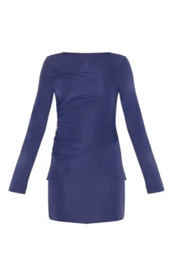 Prettylittlething Navy Tailored Woven Ruched Detail Long Sleeve Bodycon Dress 9 Prettylittlething Navy Tailored Woven Ruched Detail Long Sleeve Bodycon Dress -Pretty Little Thing Shop 581336b78970e6cd95d3b546a1e9d9787a3649b1 cnl7530 5