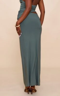 Prettylittlething Sea Green Double Slinky Twist Maxi Skirt -Pretty Little Thing Shop 586b6d5a04ad107dc1f45a4d915e6e25f6739aa2 CNN4149 3 sea green double slinky twist maxi skirt