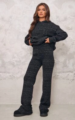 PRETTYLITTLETHING Black Space Dye Oversized Knitted Hoodie 7 PRETTYLITTLETHING Black Space Dye Oversized Knitted Hoodie -Pretty Little Thing Shop 590835e56410f83d59bdff2c541e8d39421c0deb cnj6034 3