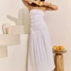 Prettylittlething White Bandeau Ruched Detail Maxi Dress -Pretty Little Thing Shop 5916206a3fae5debf7ec503443781c50c76bdc61 CNM3609 3 white bandeau ruched detail maxi dress