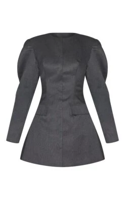 Prettylittlething Charcoal Tailored Soft Twill Cocoon Sleeve Blazer Dress -Pretty Little Thing Shop 59714eb8fd3018da862028e5253f559350c123d3 CNL9699 5 charcoal tailored soft twill cocoon sleeve blazer dress