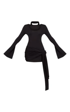 Prettylittlething Black Jersey Wrap Scarf Detail Mini Dress -Pretty Little Thing Shop 59c3aea61c2677916a0b140d1a15a9025ff2d07e CNO3318 5 black jersey wrap scarf detail mini dress