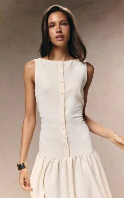 Prettylittlething Cream Woven Button Dropped Waist Maxi Dress -Pretty Little Thing Shop 59d6b65717e9138716cf65e42f58cc4ed25941f1 CNM0548 4 cream woven button dropped waist maxi dress