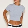 Prettylittlething Grey Marl Cotton Crew Neck Cropped Short Sleeve T-shirt 9 Prettylittlething Grey Marl Cotton Crew Neck Cropped Short Sleeve T-shirt -Pretty Little Thing Shop 5a4bff7497d821aeb4d6572e7d3d8fee60a55c00 CNN7534 1 grey marl cotton crew neck cropped short sleeve t shirt