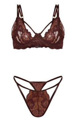 Prettylittlething Chocolate Lace Strappy Cut Out Lingerie Set 9 Prettylittlething Chocolate Lace Strappy Cut Out Lingerie Set -Pretty Little Thing Shop 5a9ce7882e5a4042534500dae4756daa1ff3cf02 CNL8529 5 chocolate lace strappy cut out lingerie set