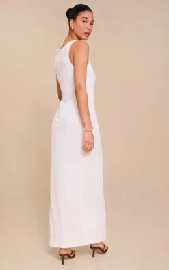 Prettylittlething White Textured Scoop Neck Maxi Dress -Pretty Little Thing Shop 5b2aaa40bbe1ce8c6861aced1440119e2a82be7c CNN0063 2 white textured scoop neck maxi dress