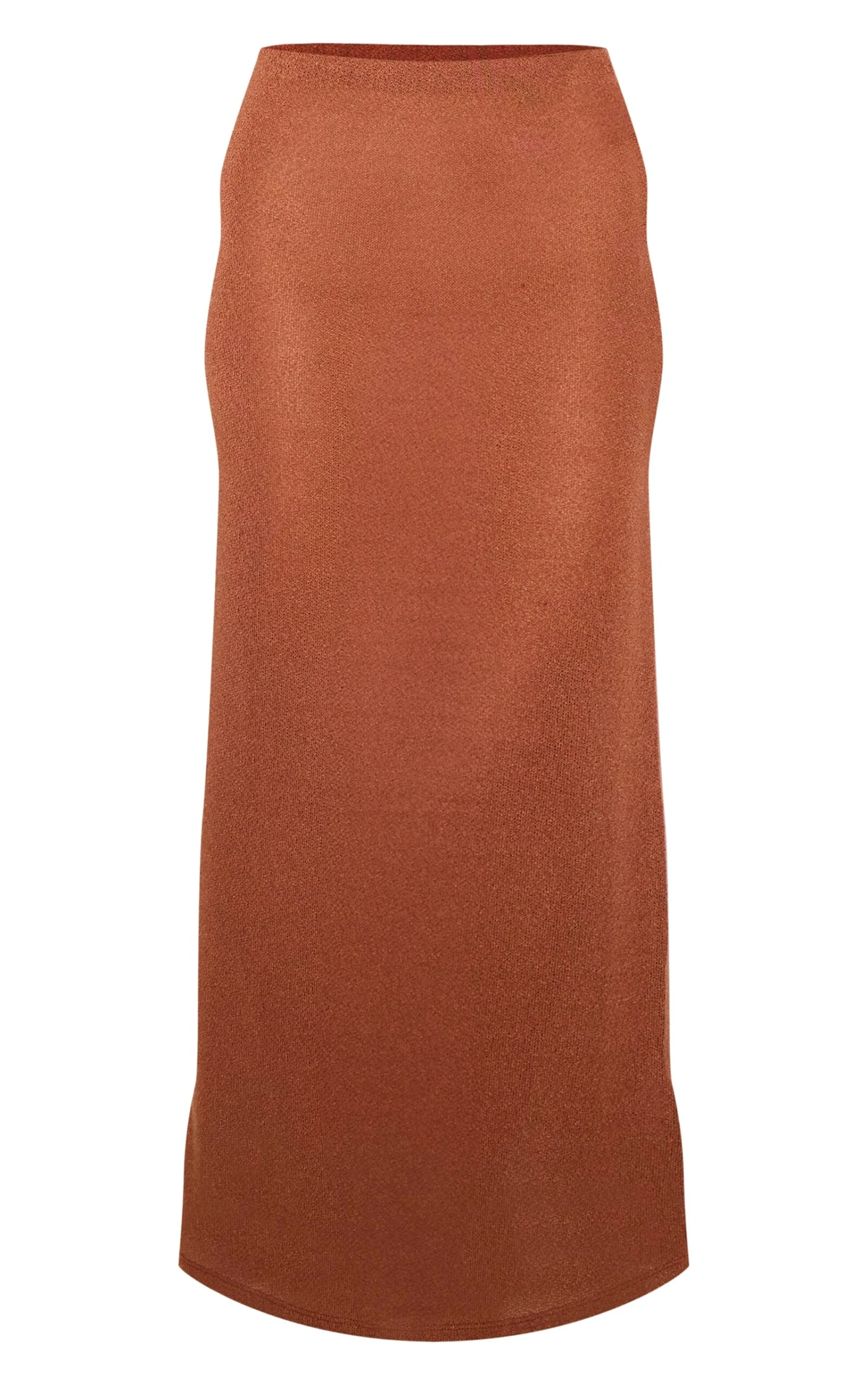 Prettylittlething Chestnut Textured Maxi Skirt 5 Prettylittlething Chestnut Textured Maxi Skirt - Image 5
