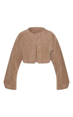 Prettylittlething Beige Cropped Ruched Sleeve Detail Suede Jacket -Pretty Little Thing Shop 5bcc59c94a8480af21428a88235d3ed5a922d2d2 CNM4370 5 beige cropped ruched sleeve detail suede jacket