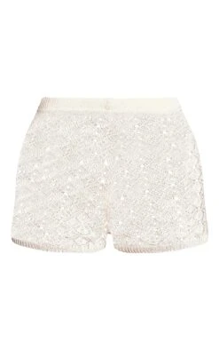 Cream Crochet Knit Mini Shorts -Pretty Little Thing Shop 5ca2541080d45c71629e0d5501af28f82ced717f CNO2551 6 cream crochet knit mini shorts