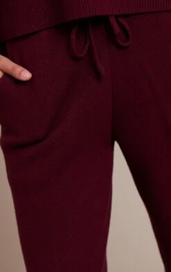 Burgundy Drawstring Wide Leg Knitted Pants -Pretty Little Thing Shop 5cfcf4beaec8b38178aab5a5ea384b6ab0232c15 CNN9732 4 burgundy drawstring wide leg knitted trousers