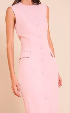 Prettylittlething Light Pink Woven Button Maxi Dress -Pretty Little Thing Shop 5d560acbc05d105e241c026758ee4b9f4306c5c5 CNN3321 4 light pink woven button maxi dress