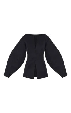Prettylittlething Black Cocoon Sleeve Cinched Waist Blazer -Pretty Little Thing Shop 5dcd0958b1b3d09a8be7ecab137c339c9087e209 CNM0739 5 black cocoon sleeve cinched waist blazer