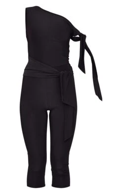 Prettylittlething Black Double Layer Slinky Tie Detail Capri Jumpsuit -Pretty Little Thing Shop 5dd2f6bf9dcb6b8691519b7002e4dbfba8386f97 cnl0529 5