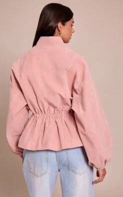 Prettylittlething Pink Cinched Waist Suede Jacket -Pretty Little Thing Shop 5dd516c283618524a6a6729a746ac369c931969b CNN7106 2 pink cinched waist suede jacket