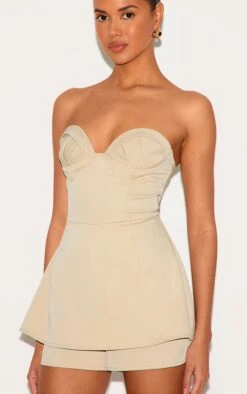 Prettylittlething Stone Woven Bust Cup Detail Peplum Romper -Pretty Little Thing Shop 5dfb40ece46ddc4842f3c7b3bc460b30a3a94cec cnm0464 4