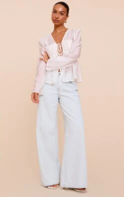 Prettylittlething Cream Chiffon Tie Front Ruched Blouse -Pretty Little Thing Shop 5e112f460fc261cbf8fca7335c507e6425f0a3f1 CNN6923 3 cream chiffon tie front ruched blouse