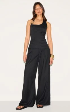 Prettylittlething Black Woven Hardware Long Top 7 Prettylittlething Black Woven Hardware Long Top -Pretty Little Thing Shop 5e1c7888c6aa976a0907bec103d7c8bc5b7c9d34 CNM4026 3 black woven hardware long top