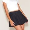 Prettylittlething Black Cotton Ruched Side Pleated Mini Skirt -Pretty Little Thing Shop 5f40839558391a566b27968df5fb155b8454665d CNN7506 1 black cotton ruched side pleated mini skirt