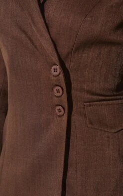 Prettylittlething Chocolate Woven Tailored Cinched Waist Blazer 8 Prettylittlething Chocolate Woven Tailored Cinched Waist Blazer -Pretty Little Thing Shop 606abd33398769e9f7c97b66210fa81fe93ec095 cnl7274 4