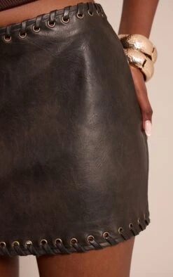 Prettylittlething Black Faux Leather Plaited Mini Skirt -Pretty Little Thing Shop 60a48aec90f3cddb83cec87128bfe783c27e82e2 CNO4338 5 black faux leather plaited mini skirt