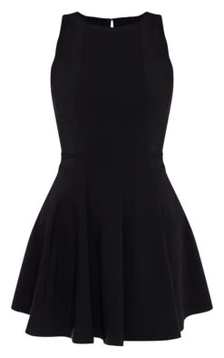 Prettylittlething Black Stretch Woven Racer Pleated Shift Dress -Pretty Little Thing Shop 6176b54f58e291ad1bf88ab4a0d0f2ce6fdac452 cnj8909 5