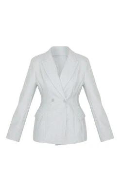 Prettylittlething Grey Double Breasted Asymmetric Wool Look Blazer -Pretty Little Thing Shop 623b3dab986f8869b2cb3e93751a9e07455e69b0 CNM5310 5 grey double breasted assymetric wool look blazer