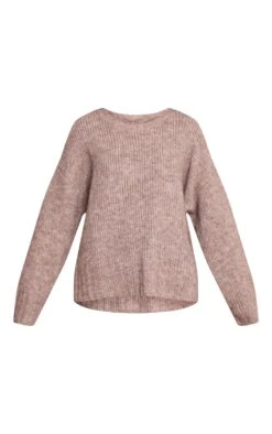 Taupe Rib Detail Oversized Sweater 9 Taupe Rib Detail Oversized Sweater -Pretty Little Thing Shop 6243614610b2a63cca43688875afc5eecc9e628a CNN9678 5 taupe rib detail oversized jumper
