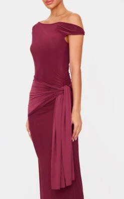 Prettylittlething Burgundy Slinky Off Shoulder Wrap Detail Maxi Dress 8 Prettylittlething Burgundy Slinky Off Shoulder Wrap Detail Maxi Dress -Pretty Little Thing Shop 62663e7239ba2e0f078619d2619e4f81ae1e37cf cnl4717 4