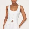 Prettylittlething White Linen Look Tailored Scoop Neck Fitted Vest -Pretty Little Thing Shop 62f590ebbaf6fe57c397d2e454800700cb9837a1 CNM1796 1 white tailored scoop neck fitted waistcoat