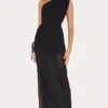 Prettylittlething Black Chiffon One Shoulder Ruched Maxi Dress -Pretty Little Thing Shop 631efc4d9a3861eacb9051a0208f7cf038f6cad6 CNL9981 1 black chiffon one shoulder ruched maxi dress