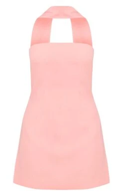 Prettylittlething Pink Woven Scarf Detail Bandeau Shift Dress -Pretty Little Thing Shop 63957eb638cb5b0878bde2b53702f0144abe57e4 CNN7386 5 pink woven scarf detail bandeau shift dress