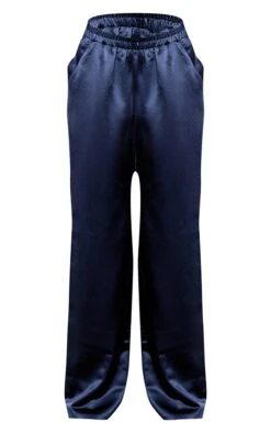 Prettylittlething Navy Satin Wide Leg Pants -Pretty Little Thing Shop 63d4efe238a8fd91dc9f3bc8046be000cc5d6b80 CNN8098 5 navy satin wide leg trousers