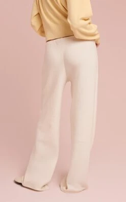 Prettylittlething Cream Slouchy Thick Brushed Rib Pants -Pretty Little Thing Shop 644e7b66d8dea080509f411ad4aeb39953470836 CNO3603 3 cream slouchy thick brushed rib trousers