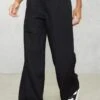 Prettylittlething Black Turn Over Waist Straight Leg Pants -Pretty Little Thing Shop 6473164561660286df056177161e2c07eb06b931 CND1160 2 black turn over waist straight leg trousers