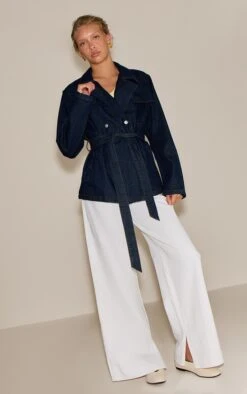Prettylittlething Indigo Belted Cropped Denim Trench -Pretty Little Thing Shop 649a8523275f63ce2b4861ac576e00cc43a6749d CNN2887 3 indigo belted cropped denim trench