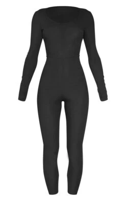 Prettylittlething Black Ribbed Long Sleeve Scoop Neck Jumpsuit 9 Prettylittlething Black Ribbed Long Sleeve Scoop Neck Jumpsuit -Pretty Little Thing Shop 64c1f445f320307d6950698a36e224535a32a1d0 cmv4852 5