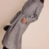 Prettylittlething Grey Herringbone Tie Waist Maxi Coat -Pretty Little Thing Shop 64f55e502d89a0e060e8a15c7019e5dda64eed8a CNN8397 1 black herringbone tie waist maxi coat