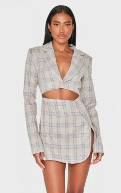 Prettylittlething Stone Check Cut Out Long Sleeved Blazer Dress -Pretty Little Thing Shop 651816a31be3a52522f463fe3ccdf90a357dbc00 cnk1171 3