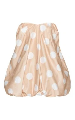 Prettylittlething Stone Polka Dot Bandeau Puff Ball Dress -Pretty Little Thing Shop 6543b89b8f29221b6dcc83edd960d4f1f5059077 CNM5803 5 stone polka dot bandeau puff ball dress