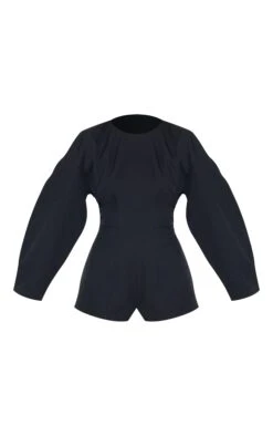 Black Tailored Woven High Neck Cocoon Sleeve Romper 9 Black Tailored Woven High Neck Cocoon Sleeve Romper -Pretty Little Thing Shop 66351e857240fd1da65b6edb9f277b7e50157c93 CNL9269 5 black tailored woven high neck cocoon sleeve playsuit