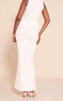 Prettylittlething White Textured Lined Maxi Skirt -Pretty Little Thing Shop 66824f947f7e590172068f3991400f9fa822b0a8 CNN7590 3 white textured lined maxi skirt